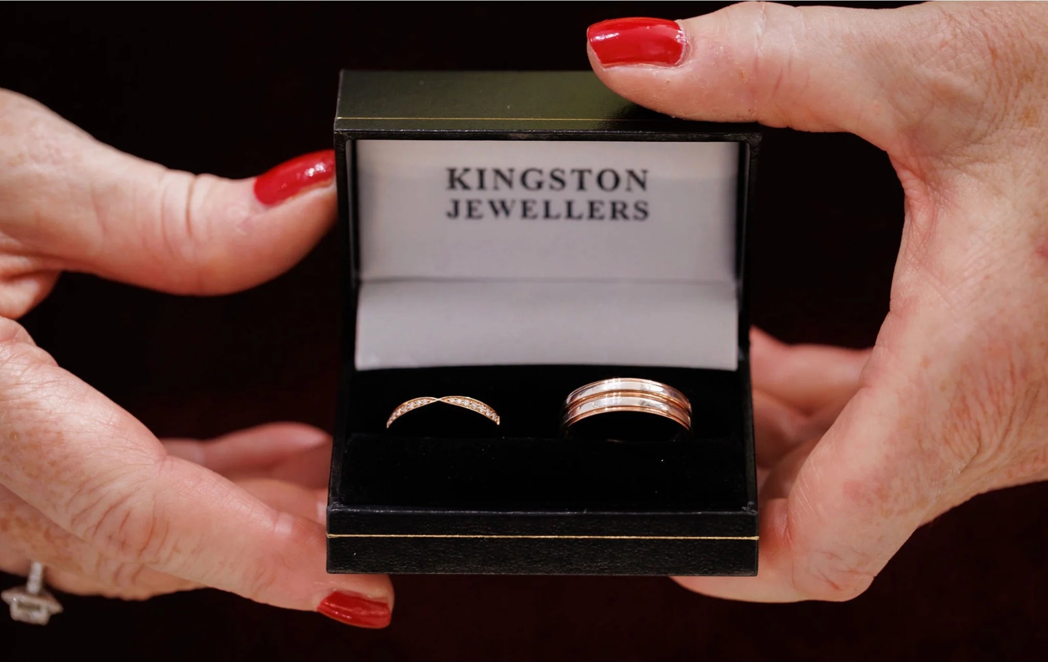 Two Colour Wedding Rings