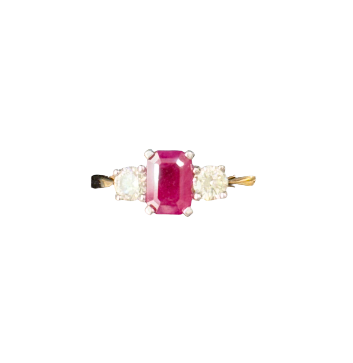 Ruby & Diamond 3 Stone Ring (RR7556DA)