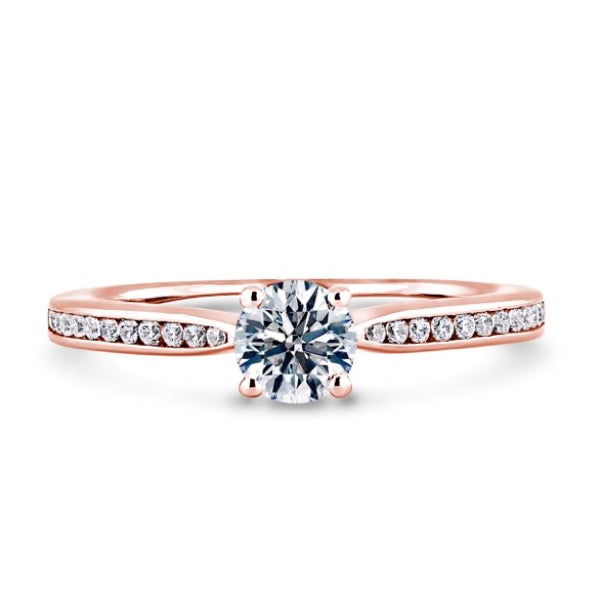 Rose Gold .38ct Diamond Ring (Rsc02-9r)
