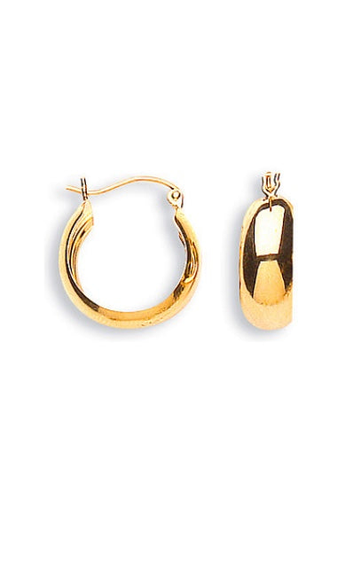 9ct Creole Earrings (Er1302)