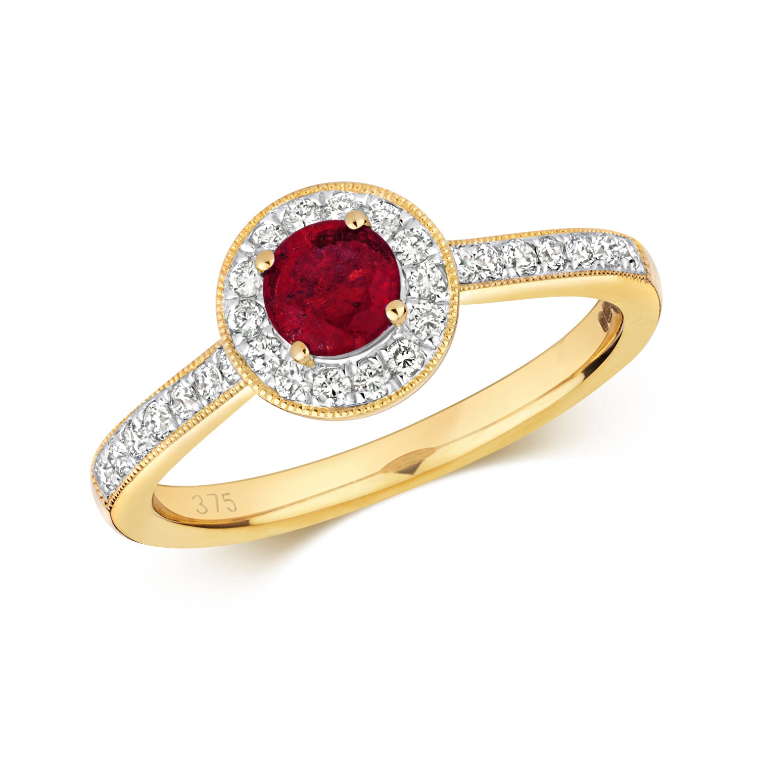 Ruby & Diamond Ring (Rd414r)