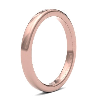 9ct 2.5mm Heavy Soft Court Wedding Ring (2.5Lhs-9w)