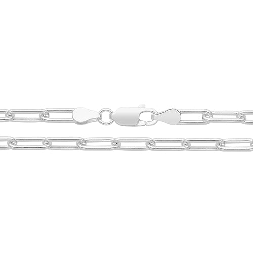 Silver Paper Clip Chain Bracelet (G1374/07)