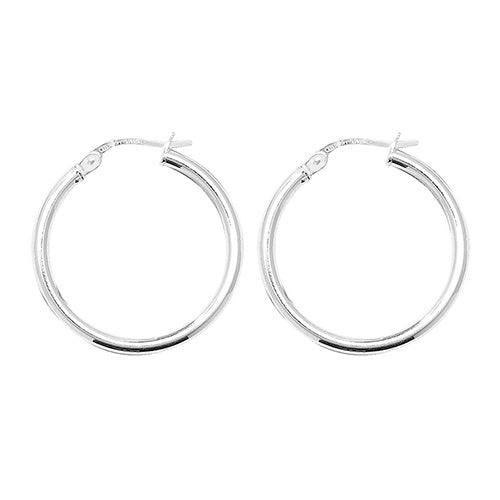 Silver Creole Earrings (G5257)