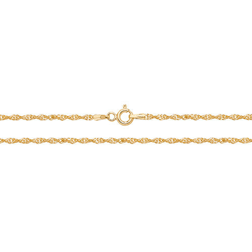9ct Yellow Gold Singapore Bracelet Ch222-7)