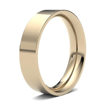 9ct 6mm Heavy Flat Court Wedding Ring (6Ghe-9y)
