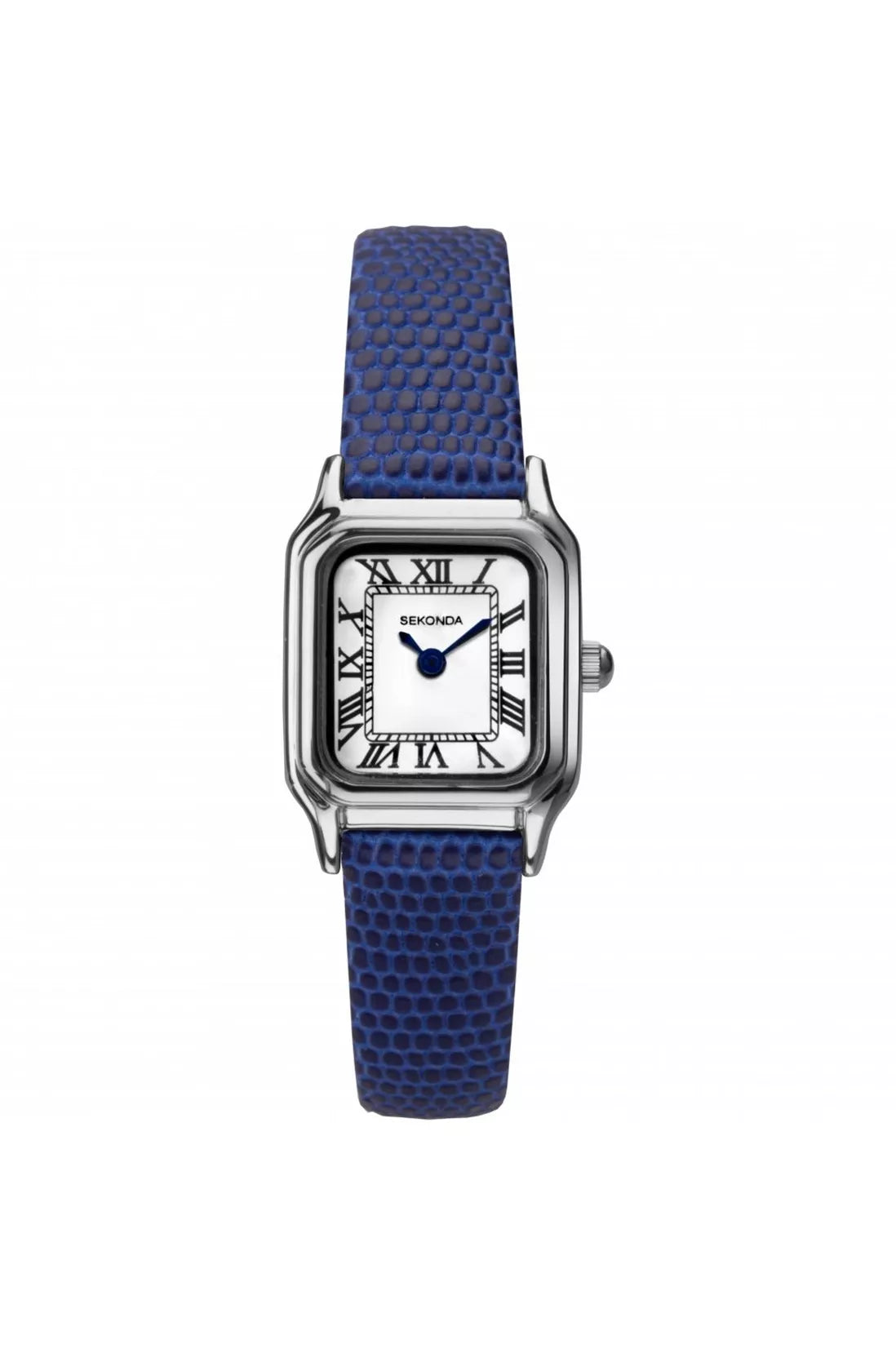 (40293)Sekonda Blue Leather Strap Ladies Watch