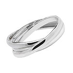 Silver Russian Wedding Ring (G7469)