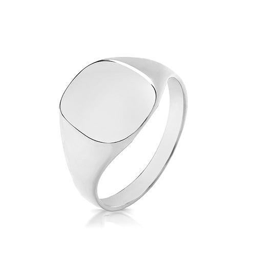 Silver Square Gents Signet Ring (Ts125ul)