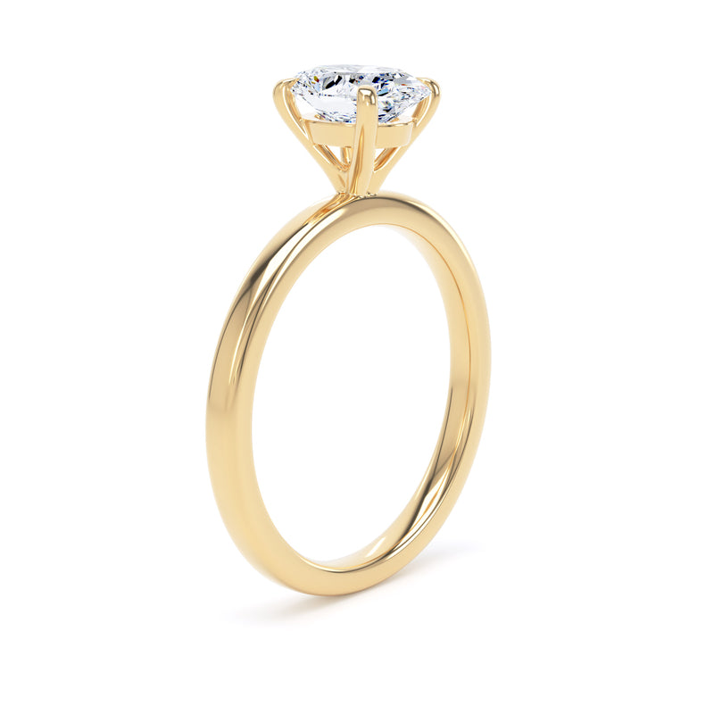 1ct Halo Set Oval Lab Grown Diamond Solitaire Ring. (Opp03)