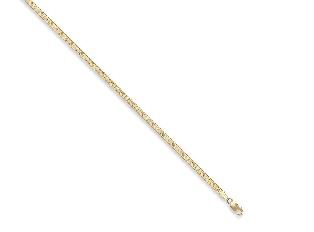 9ct Yellow Gold Flat Anchor Chain (Cn0059)