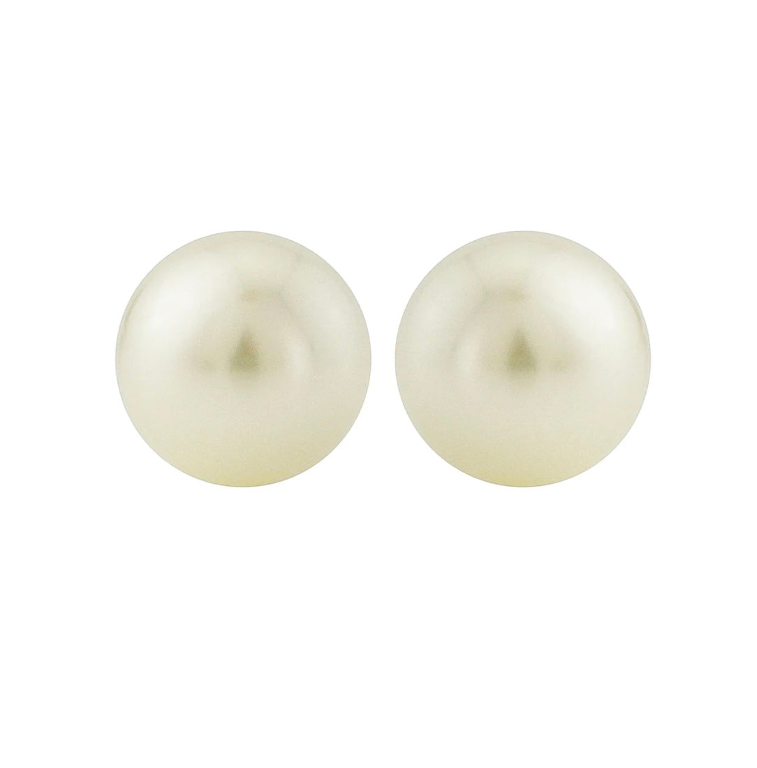 9ct Yellow Gold Freshwater Pearl Studs (Ple3)