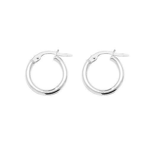 Silver Hoop Creole Earrings (Er5255n)