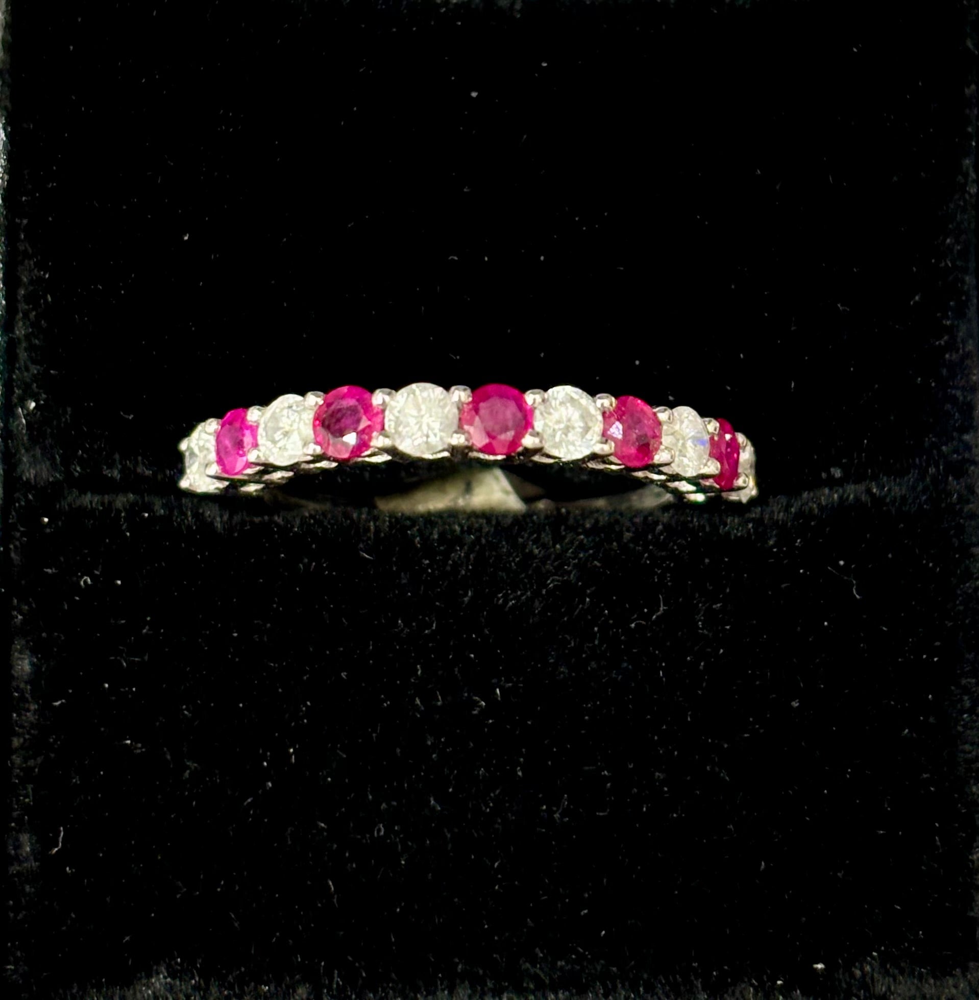 HALF PRICE! Ruby & Diamond Eternity Ring (.53ct)