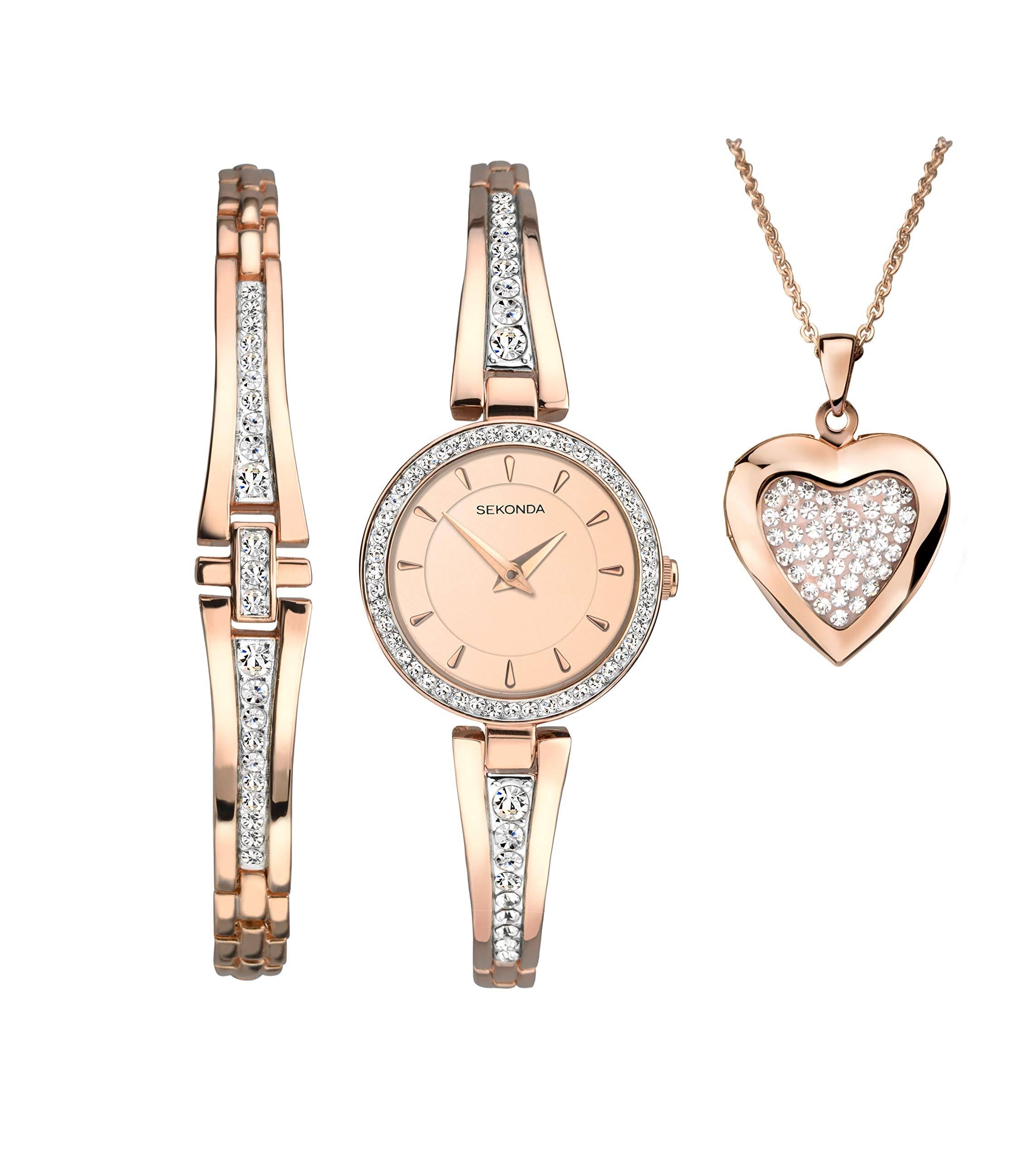 (2533g) Sekonda Ladies Rose Gold Plated Sale Watch Gift Set