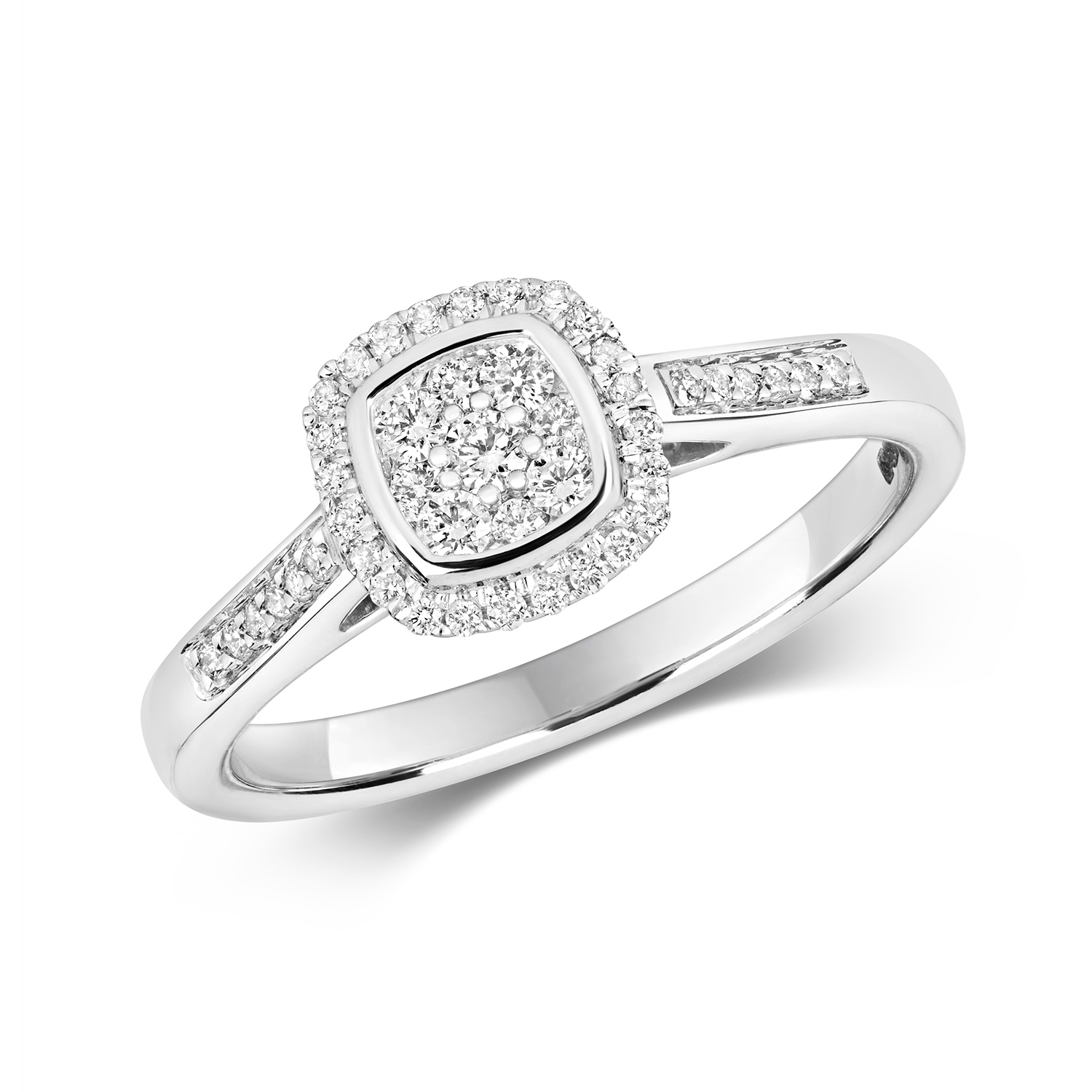 .25ct Diamond Cluster Ring (Rd640w)