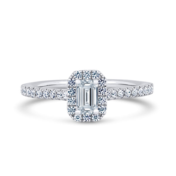 1.45ct Emerald Cut Diamond Ring (Ehw03)
