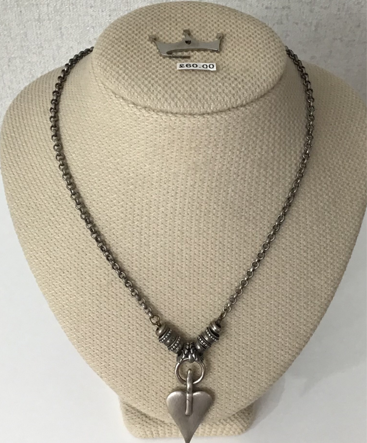 Danon Bead Heart Necklace