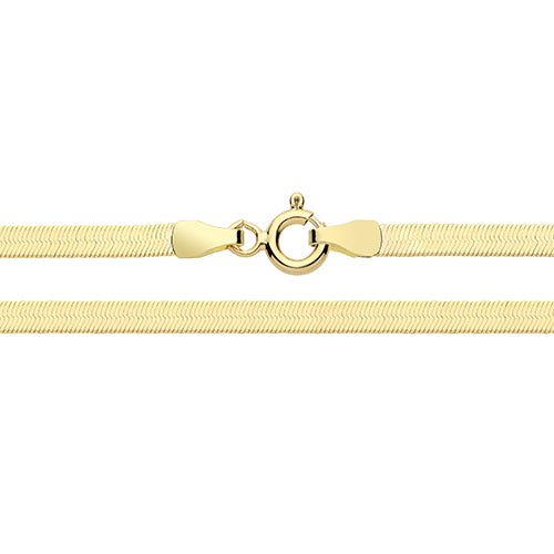 9ct Yellow Gold Herringbone Chain (Ch578/20)