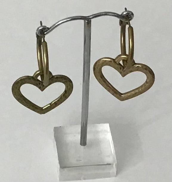 Danon Heart Hoop Earrings