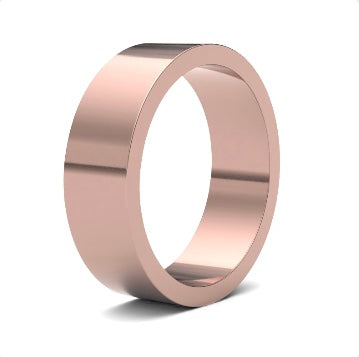 9ct 8mm Light Flat Court Wedding Ring (8Gle-9r)