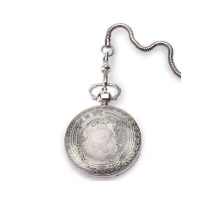(3798) Sekonda Stainless Steel Gents Pocket Watch