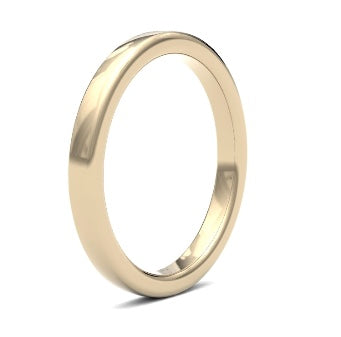 9ct 2.5mm Heavy Soft Court Wedding Ring (2.5Lhs-9w)