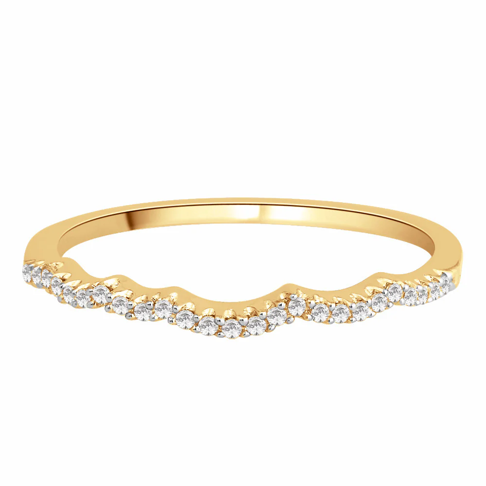 9ct white gold diamond shaped wedding ring (b0040)