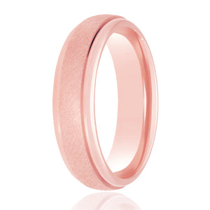 9ct Satin Finish Court Wedding Ring (Dc145)