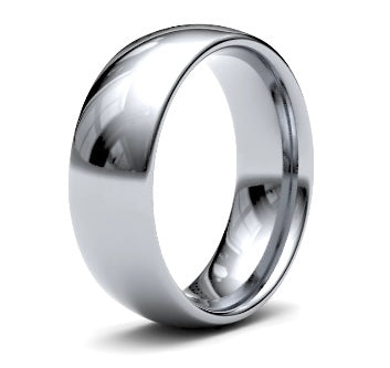 9ct 8mm Medium Court Wedding Ring (8Gmc-9r)