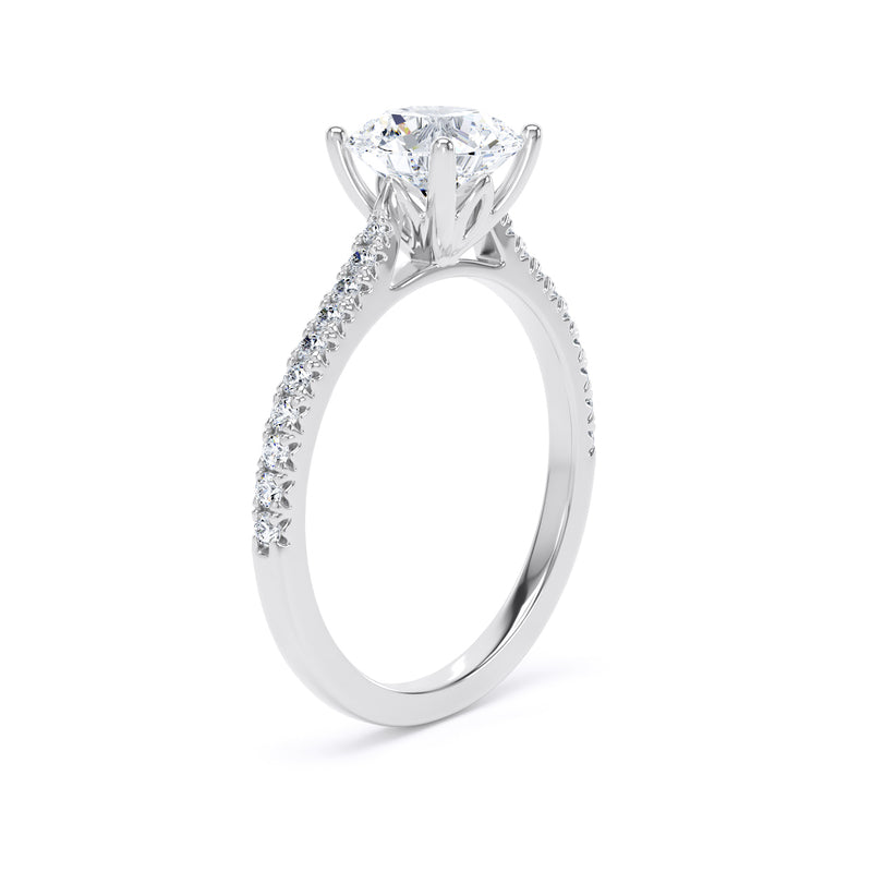 1.69ct Brilliant Cut Lab Grown Certified Diamond Solitaire Ring (Rsf01-pt)