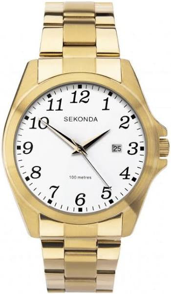 (1637) Sekonda Gold Plated Gents Watch
