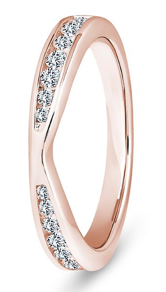 9ct Yellow Gold Diamond Shaped Wedding Ring (Vsc-290-050-033)