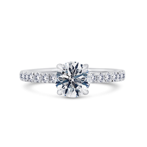 1.35ct Halo Set Brilliant Cut Lab Grown Diamond Solitaire Ring (Rsp03)