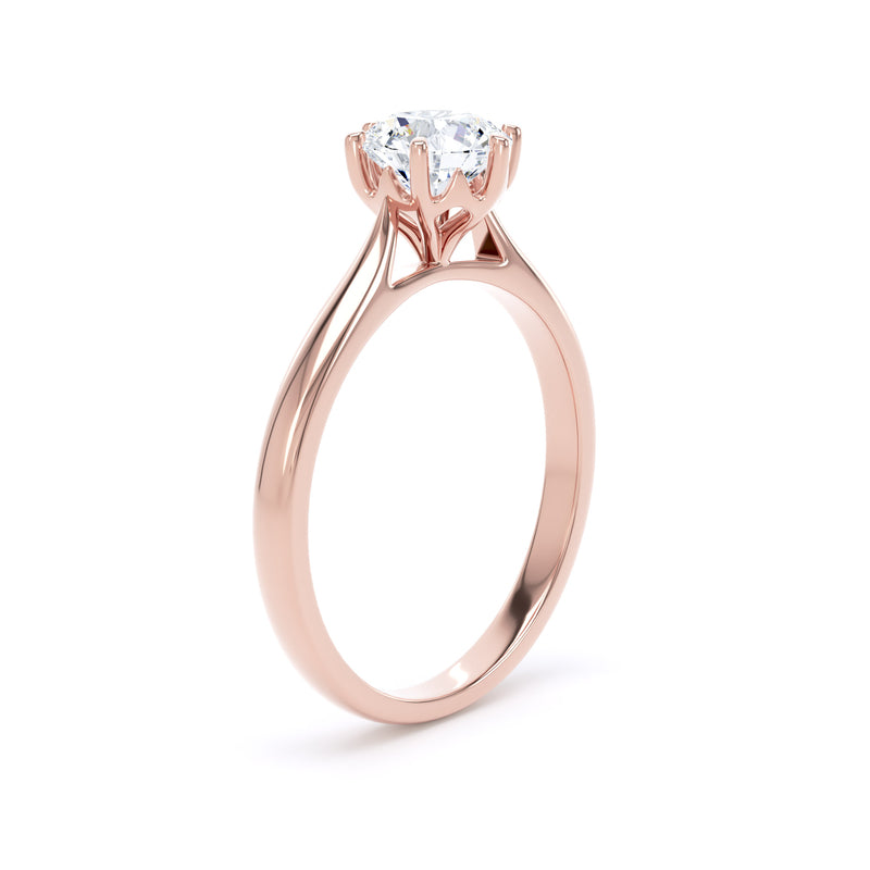 1ct Halo Set Brilliant Lab Grown Diamond Solitaire Ring (Rpp11)