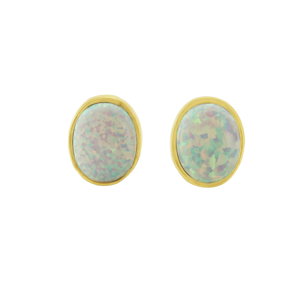 Opal Stud Earrings (E406)