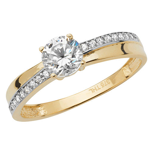 9ct Cubic Zirconia Ring (Rn897)