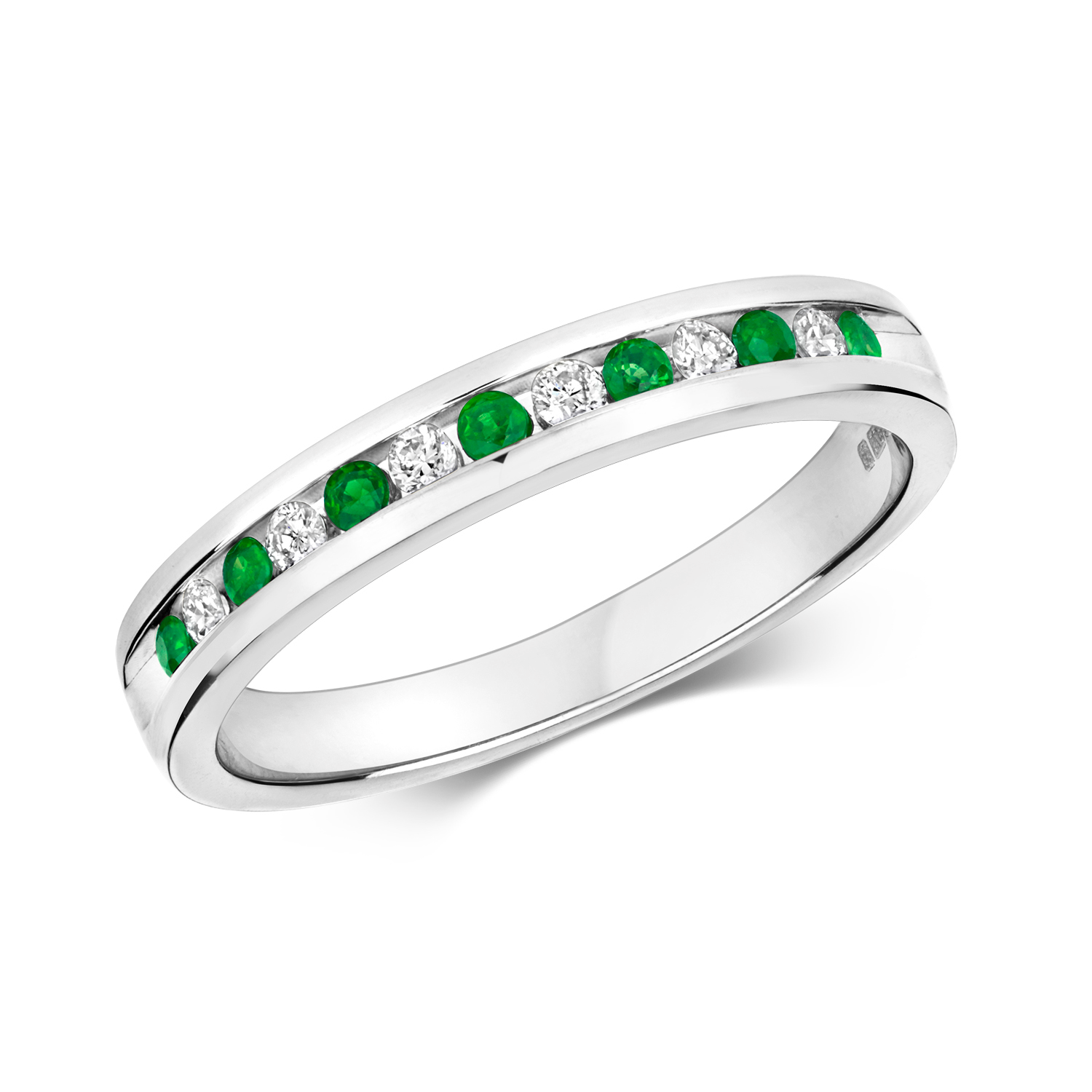 Emerald & Diamond Eternity Ring (RD582e)