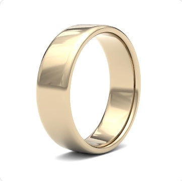 9ct 8mm Light Soft Court Wedding Ring (8Gls-9w)