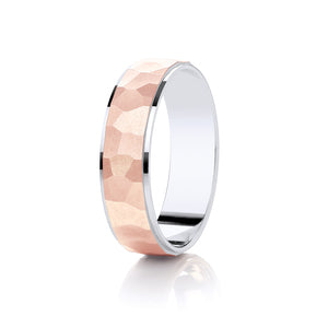 Two Colour Wedding Ring (Dc178)