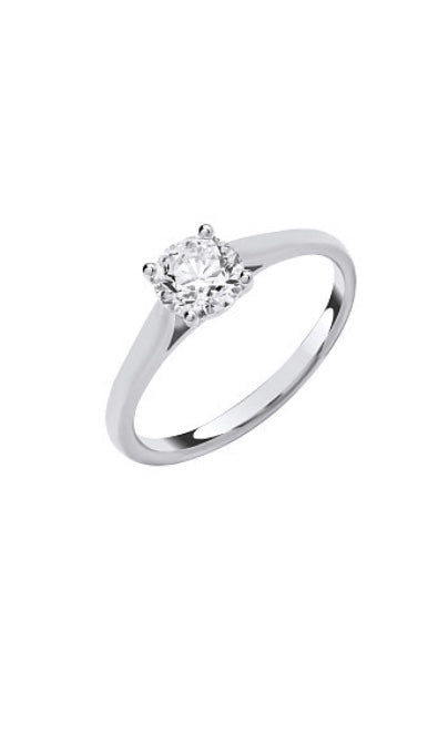 1ct Brilliant Cut Lab Grown Certified Diamond Solitaire Ring (Lgdr060-m)