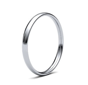 9ct 2mm Light Court Wedding Ring (2Llc-9w)