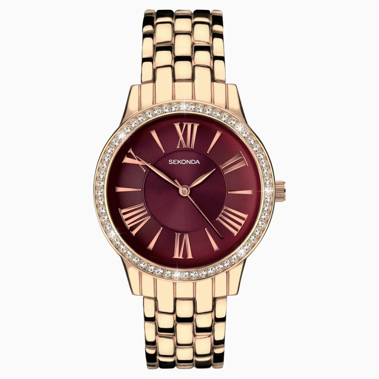 (40290) Sekonda Rose Gold Plated Ladies Watch