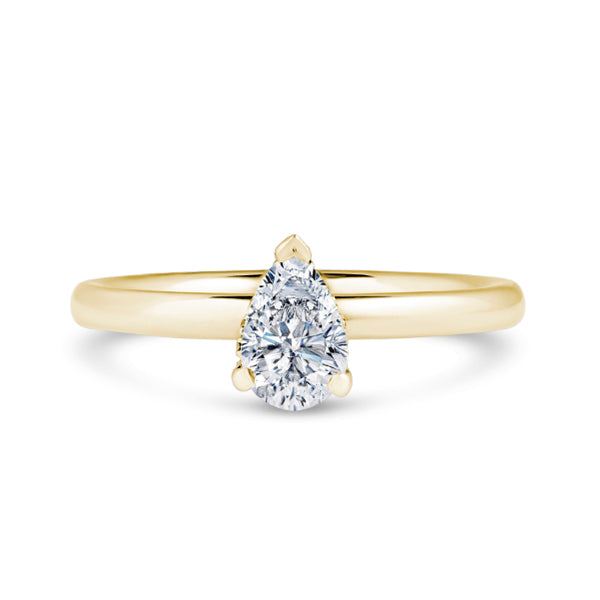 1.24ct Pear Shape Certified Lab Grown Diamond Solitaire Ring (Dps02)