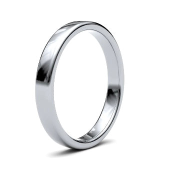 9ct 3mm Medium Soft Court Wedding Ring (3Lms-9y)