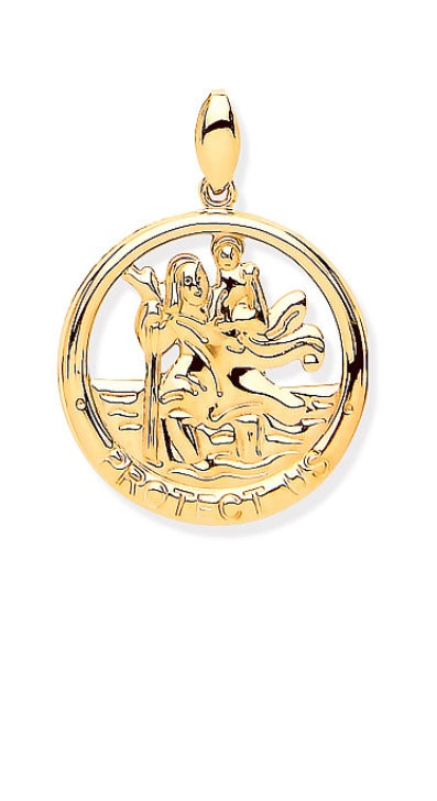 9ct Yellow Gold St Christopher (Sm0044)