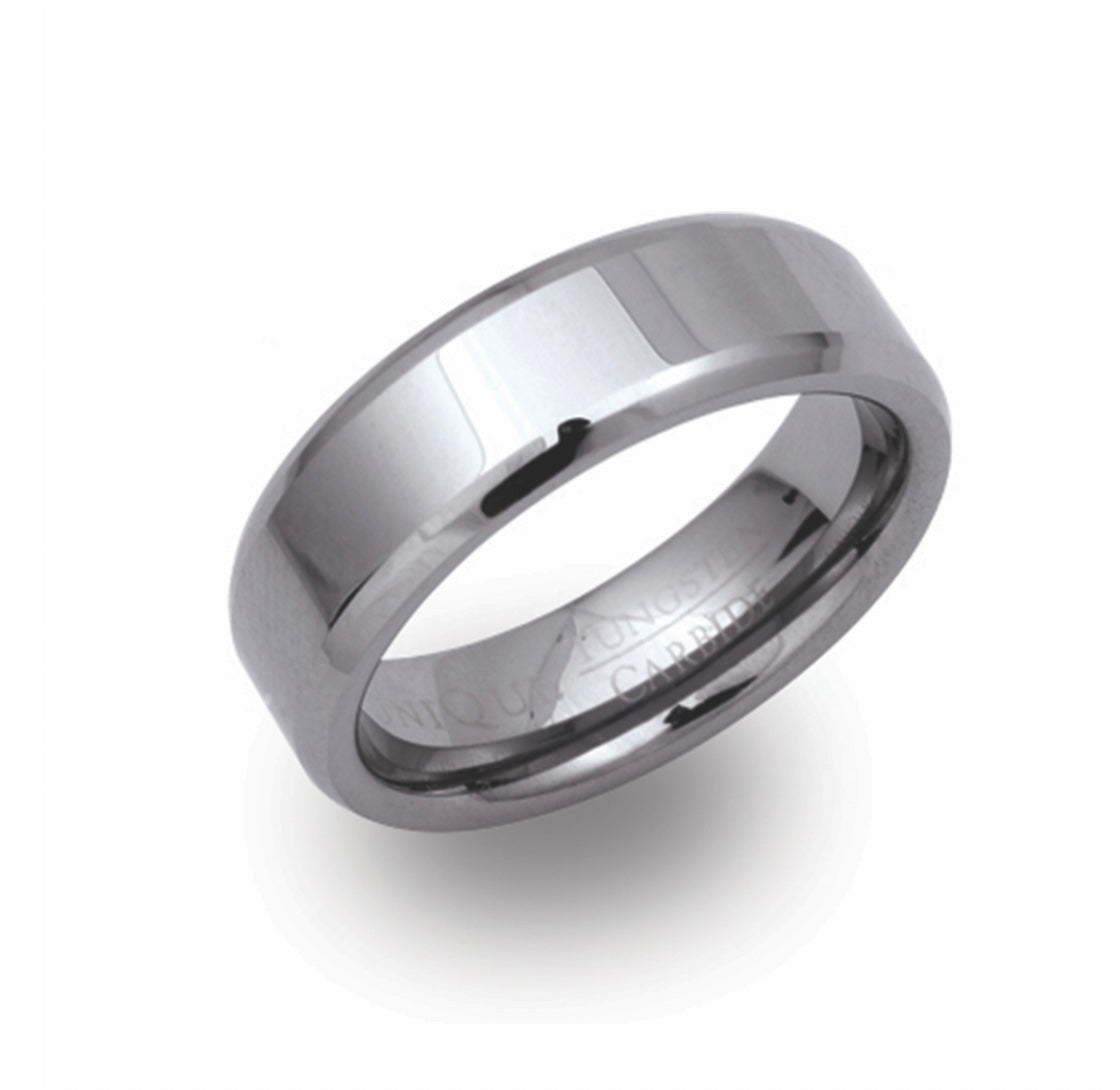 Tungsten 7mm Polished Wedding Ring (TUR 1)
