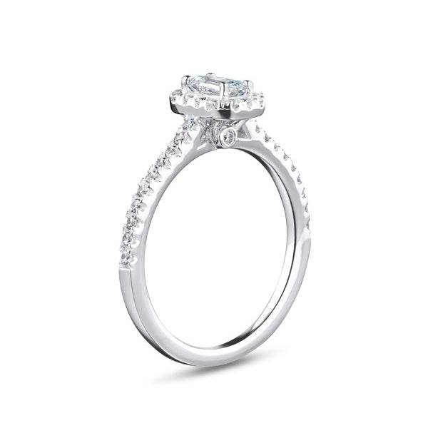 1.45ct Emerald Cut Diamond Ring (Ehw03)