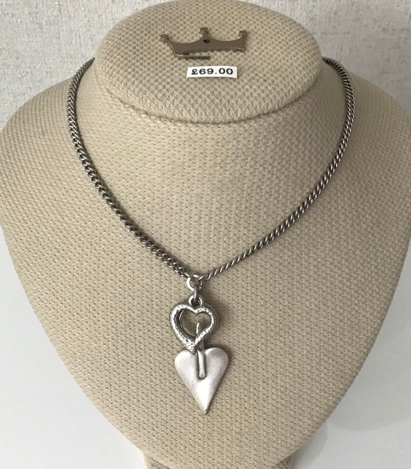 Danon Double Heart Necklace