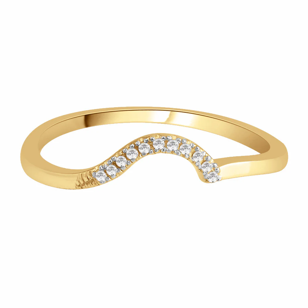 9ct white gold diamond shaped wedding ring (b0008)